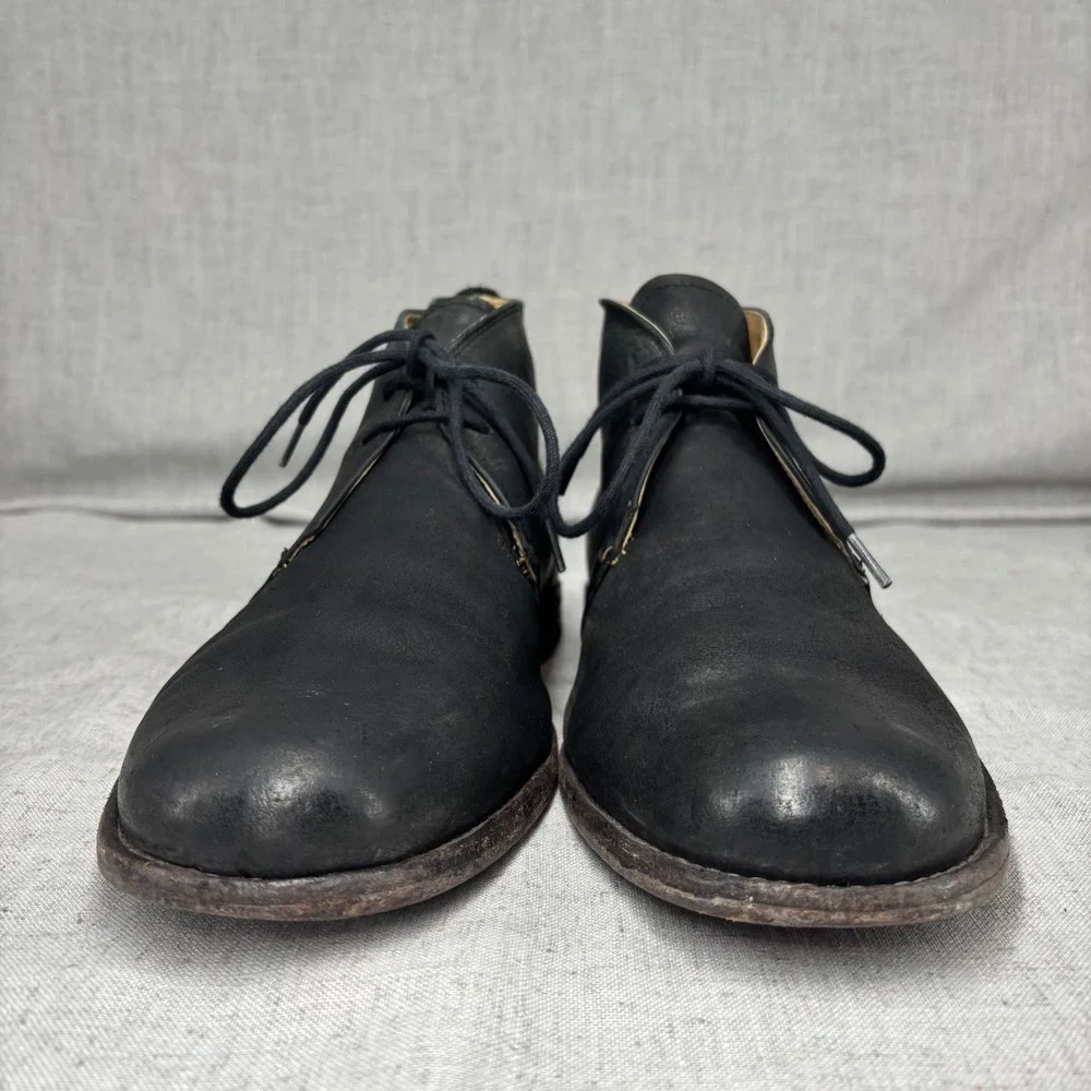FRYE Phillip Chukka Boots Black Leather Lace Up‎ Business Shoes Men's Size 11